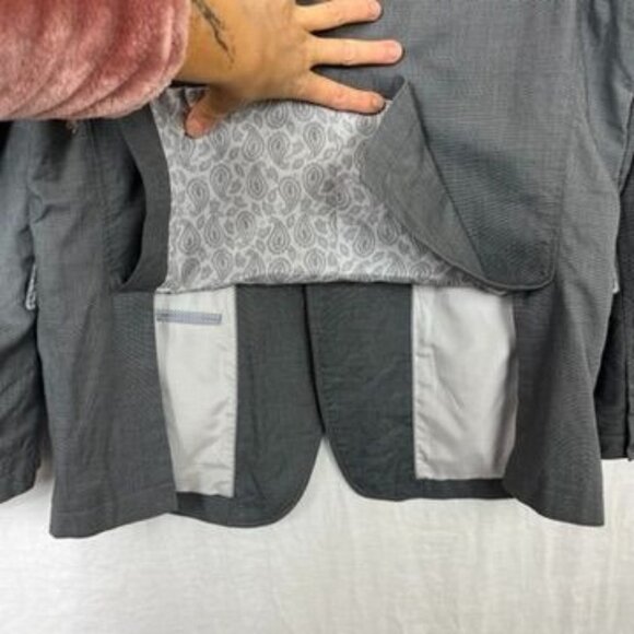 Joseph Abboud Cotton Blazer Mens‎ M Double Vent 2 Button Casual Preppy Academia - Picture 9 of 14